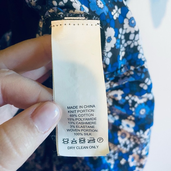 Kate Spade x Broome Street Cashmere Silk Top - Picture 5 of 6